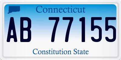 CT license plate AB77155