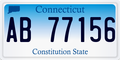 CT license plate AB77156