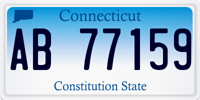 CT license plate AB77159