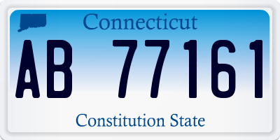 CT license plate AB77161