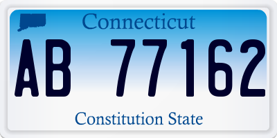 CT license plate AB77162