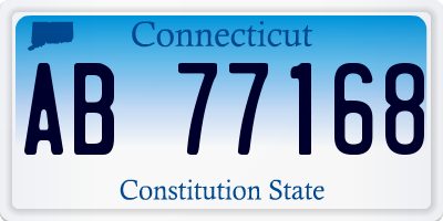 CT license plate AB77168