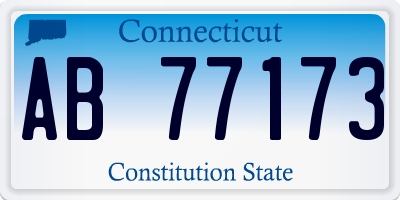 CT license plate AB77173