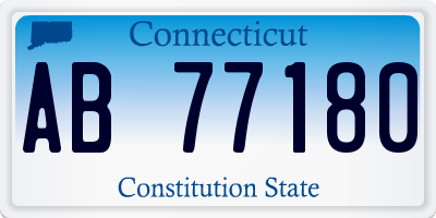 CT license plate AB77180