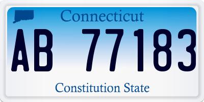 CT license plate AB77183