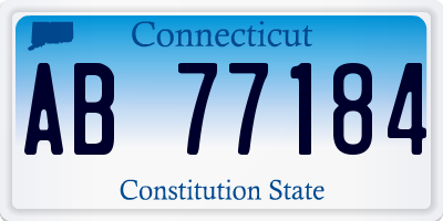 CT license plate AB77184