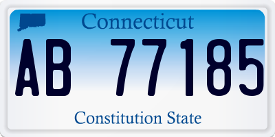 CT license plate AB77185