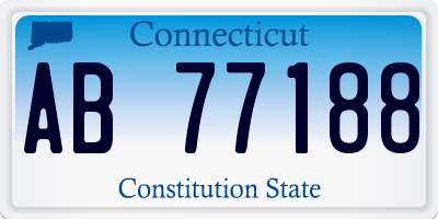 CT license plate AB77188