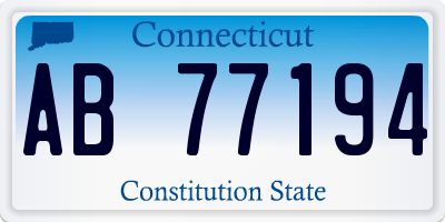 CT license plate AB77194