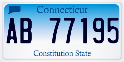 CT license plate AB77195