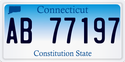 CT license plate AB77197