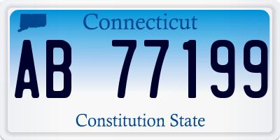 CT license plate AB77199