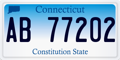 CT license plate AB77202