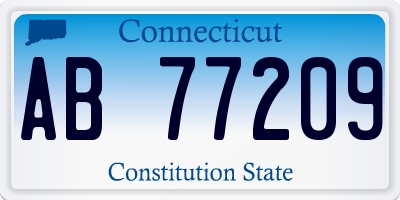 CT license plate AB77209