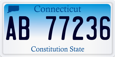 CT license plate AB77236