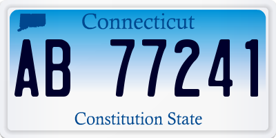 CT license plate AB77241