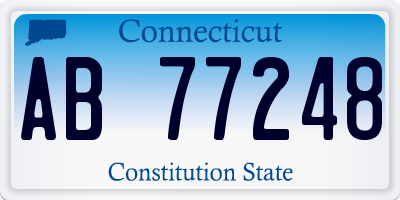 CT license plate AB77248