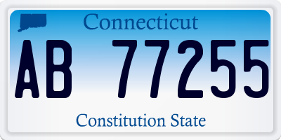 CT license plate AB77255