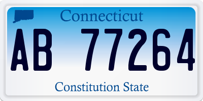 CT license plate AB77264