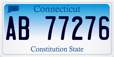 CT license plate AB77276