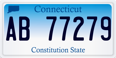 CT license plate AB77279