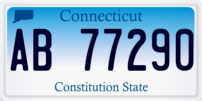 CT license plate AB77290