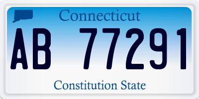 CT license plate AB77291