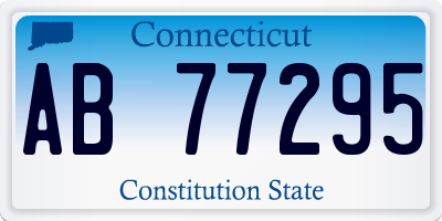 CT license plate AB77295