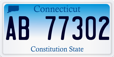 CT license plate AB77302