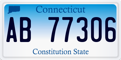 CT license plate AB77306