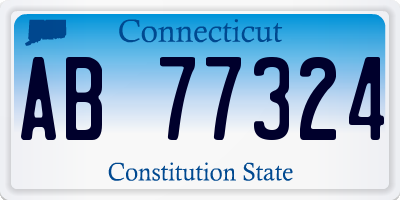 CT license plate AB77324