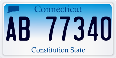 CT license plate AB77340
