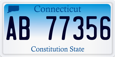 CT license plate AB77356