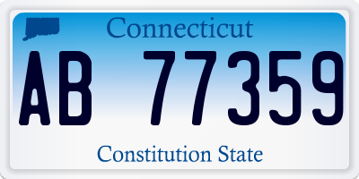 CT license plate AB77359