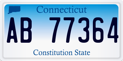 CT license plate AB77364