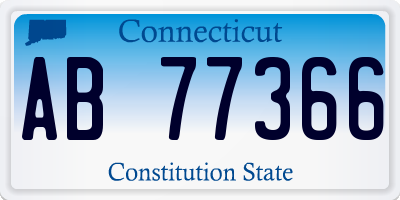 CT license plate AB77366