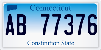 CT license plate AB77376