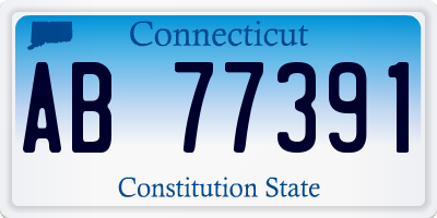 CT license plate AB77391