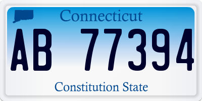 CT license plate AB77394