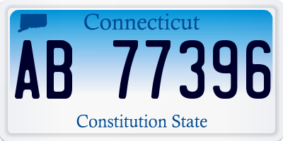 CT license plate AB77396