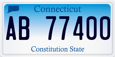 CT license plate AB77400