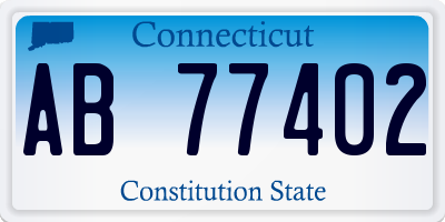CT license plate AB77402
