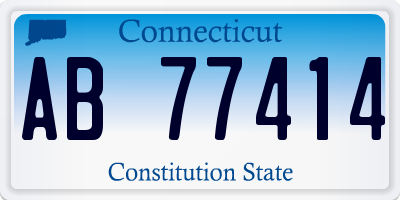 CT license plate AB77414