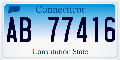 CT license plate AB77416