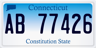 CT license plate AB77426