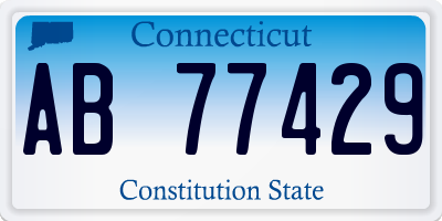 CT license plate AB77429