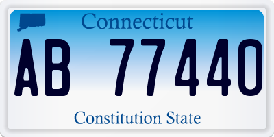 CT license plate AB77440