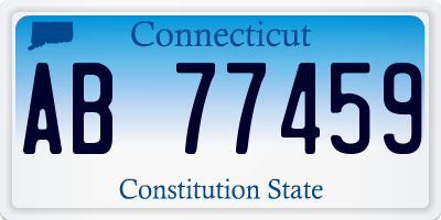 CT license plate AB77459