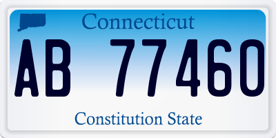 CT license plate AB77460