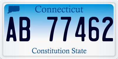 CT license plate AB77462